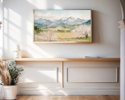 Japanese Spring Landscape Frame TV Art
