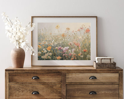 Pink Wildflowers Printable Wall Art