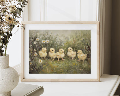 Easter Chicks Printable Wall Art