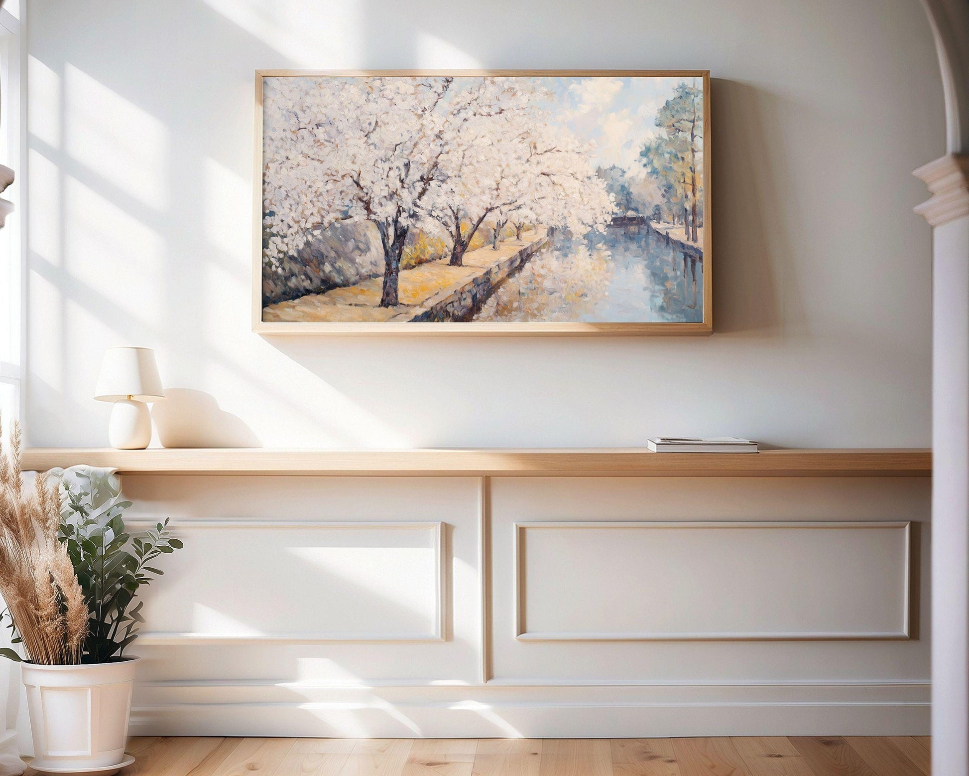 Spring Cherry Blossom Trees Frame TV Art