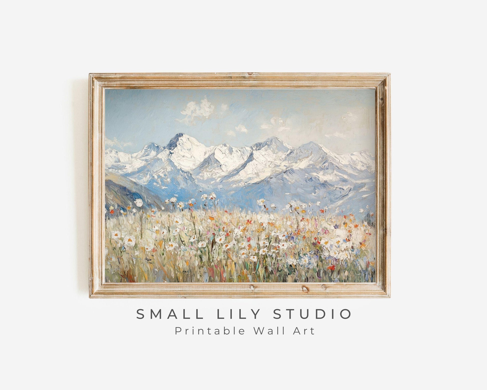 Switzerland Spring Flowers Printable Wall Art