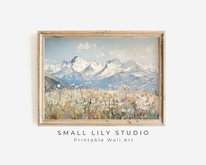 Switzerland Spring Flowers Printable Wall Art