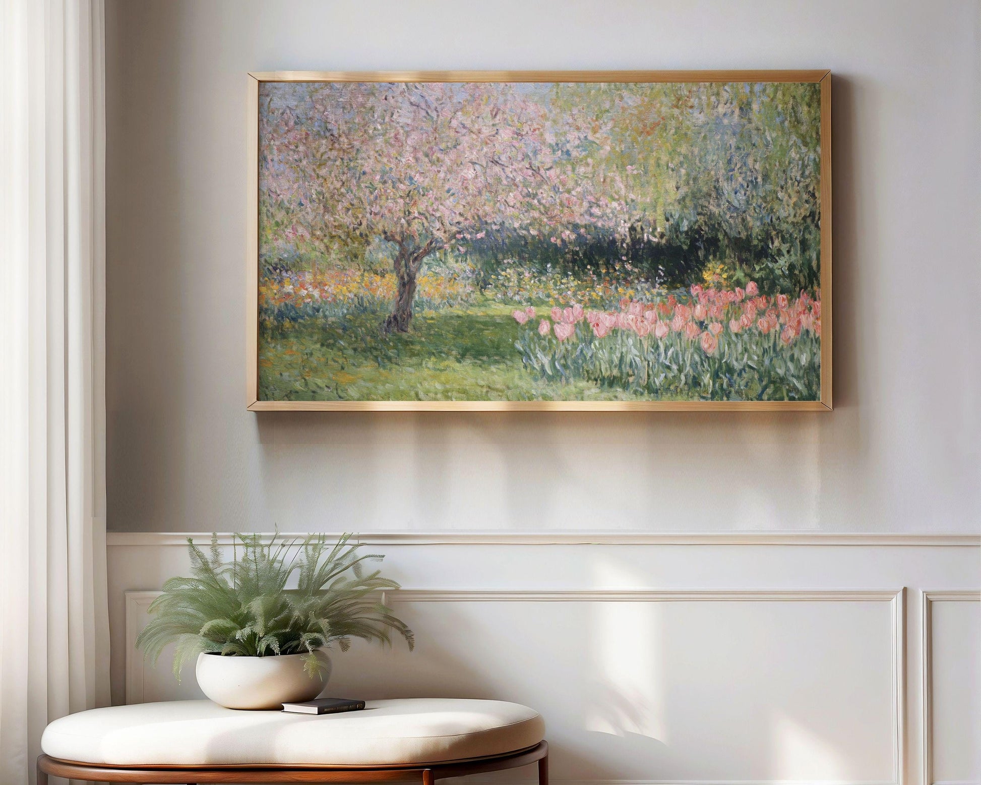 Pink Spring Garden Frame TV Art