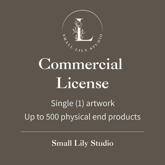 Commercial License for Physical End Products: 1 artwork, 500 units
