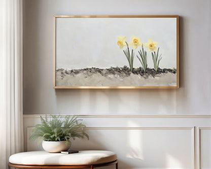 Spring Daffodils Frame TV Art