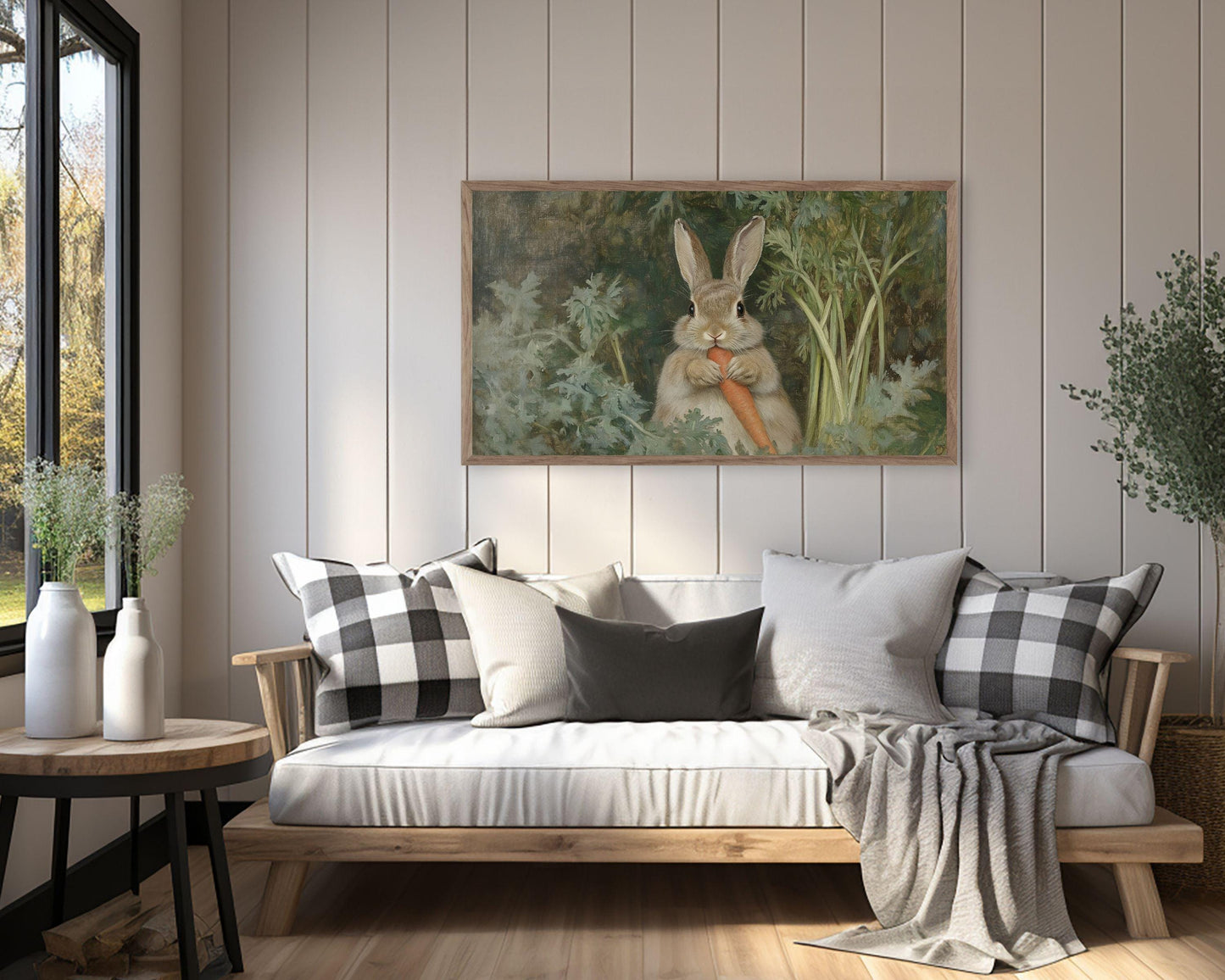 Vintage Rabbits Frame TV Art Bundle