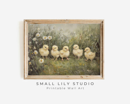 Easter Chicks Printable Wall Art