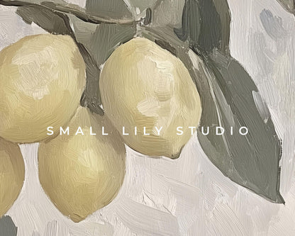 Lemons Printable Wall Art
