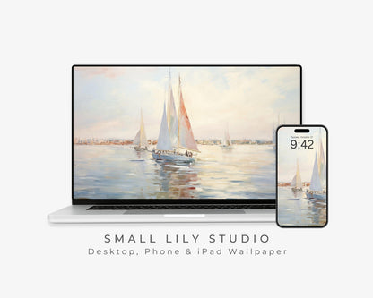 Sail Boats Desktop Wallpaper Set