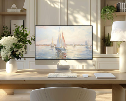 Sail Boats Desktop Wallpaper Set