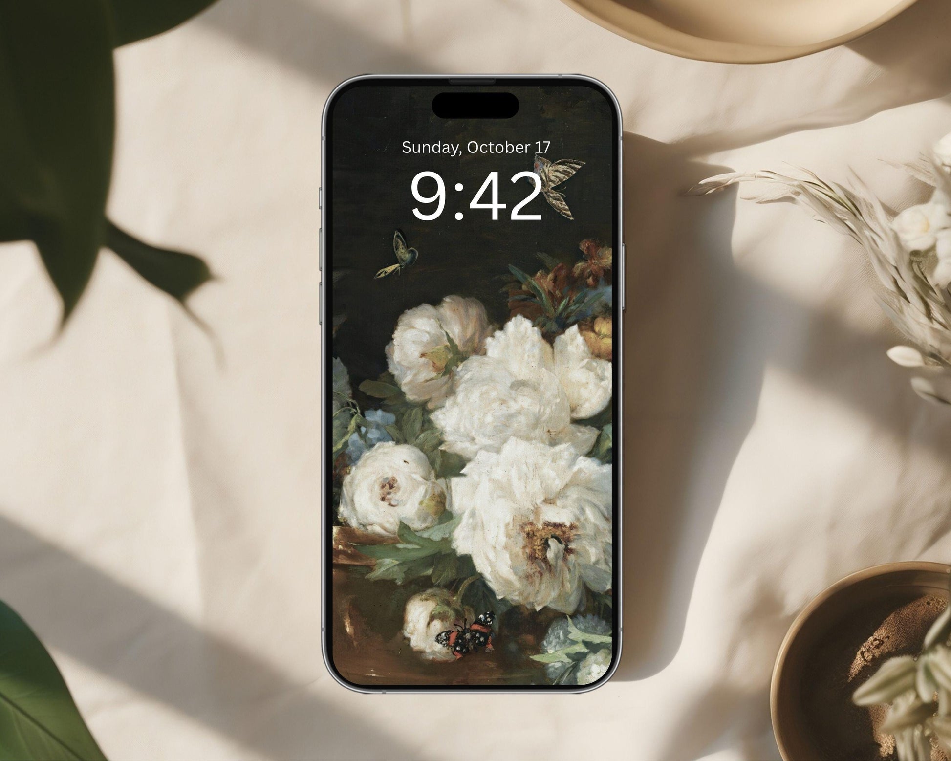 Moody Floral Phone Wallpaper