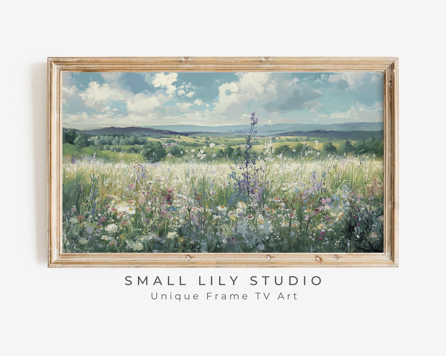 Wildflower Field Frame TV Art