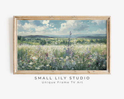 Wildflower Field Frame TV Art