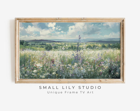 Wildflower Field Frame TV Art