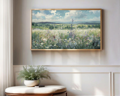 Wildflower Field Frame TV Art