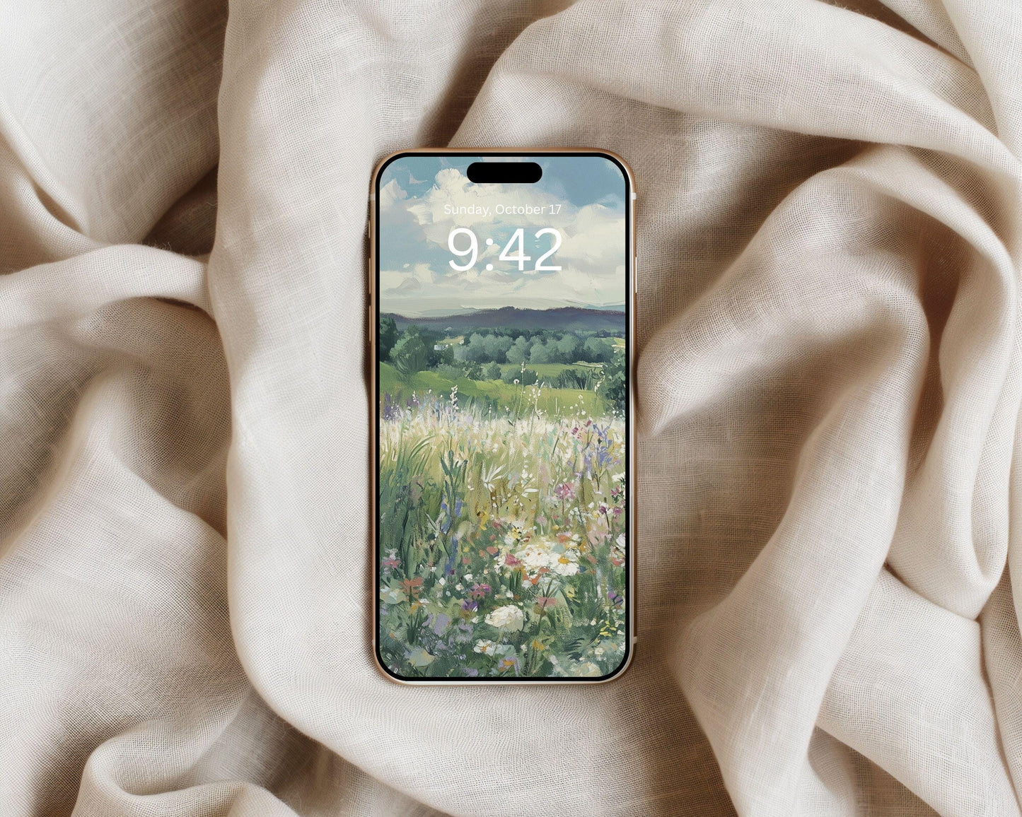 Spring Wildflowers Phone Wallpaper