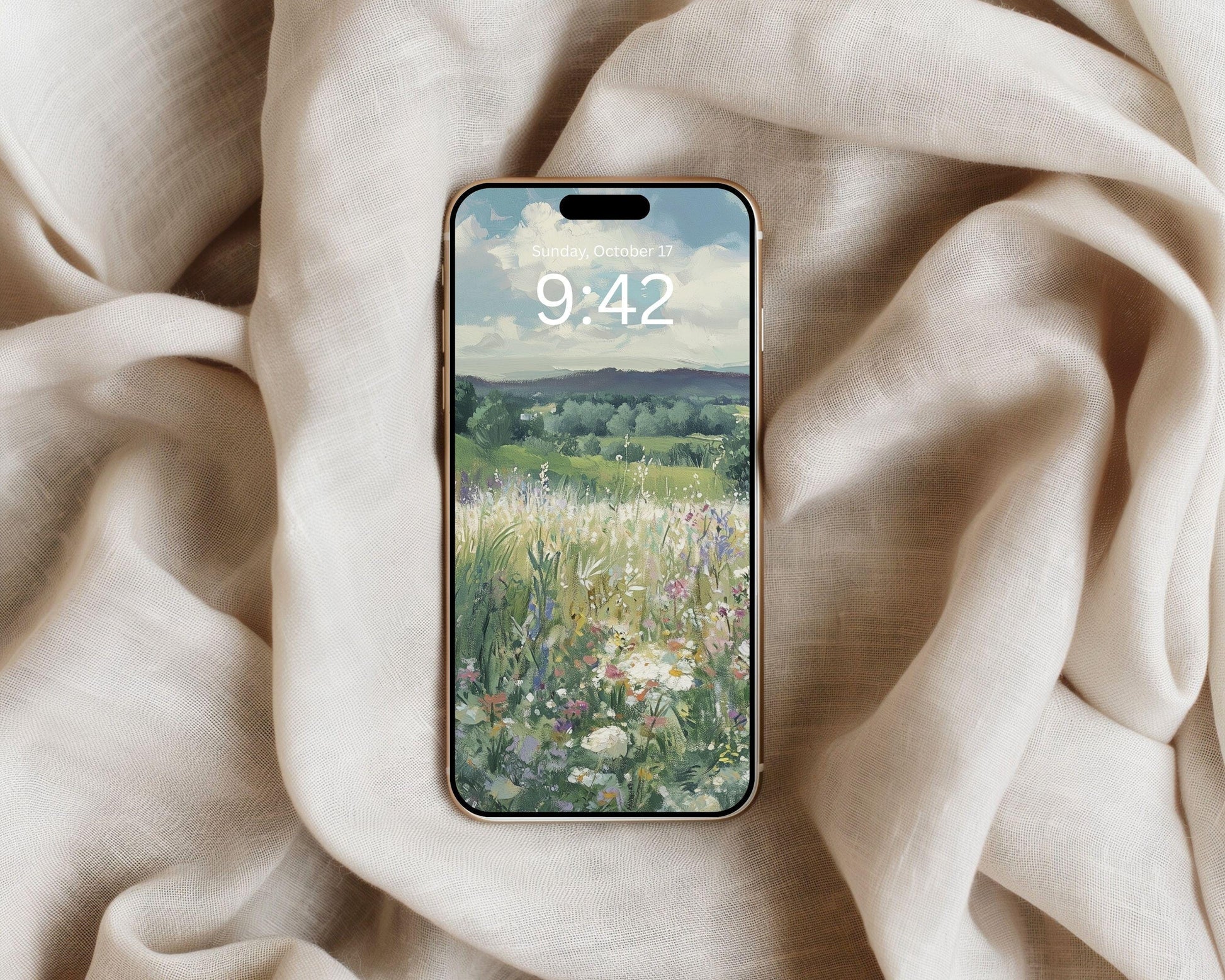 Spring Wildflowers Phone Wallpaper