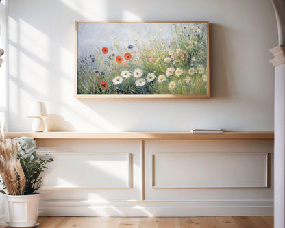 Colorful Spring Wildflowers Frame TV Art