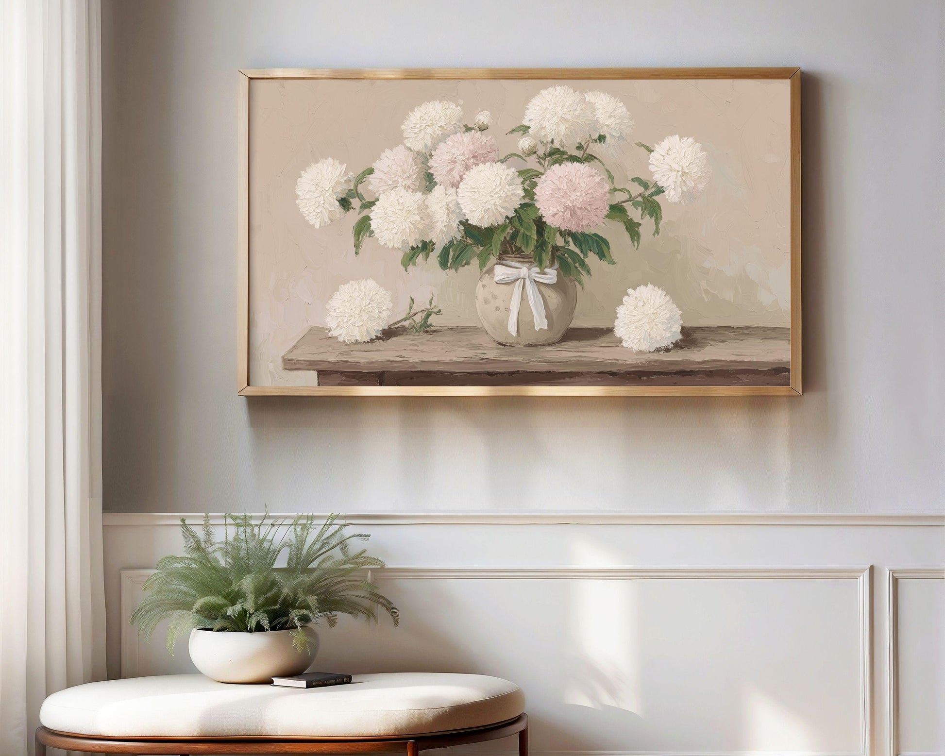 Chrysanthemums Frame TV Art