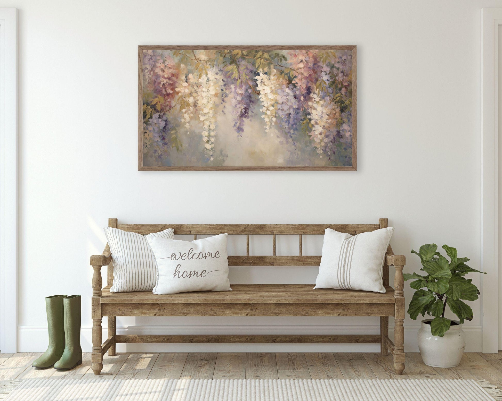 Wisteria in Bloom Frame TV Art
