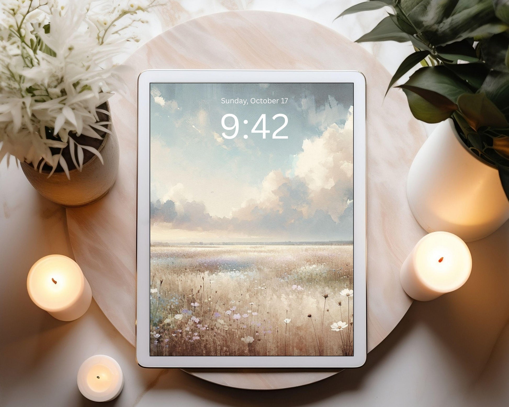 Dreamy Watercolor Desktop Wallpaper Set