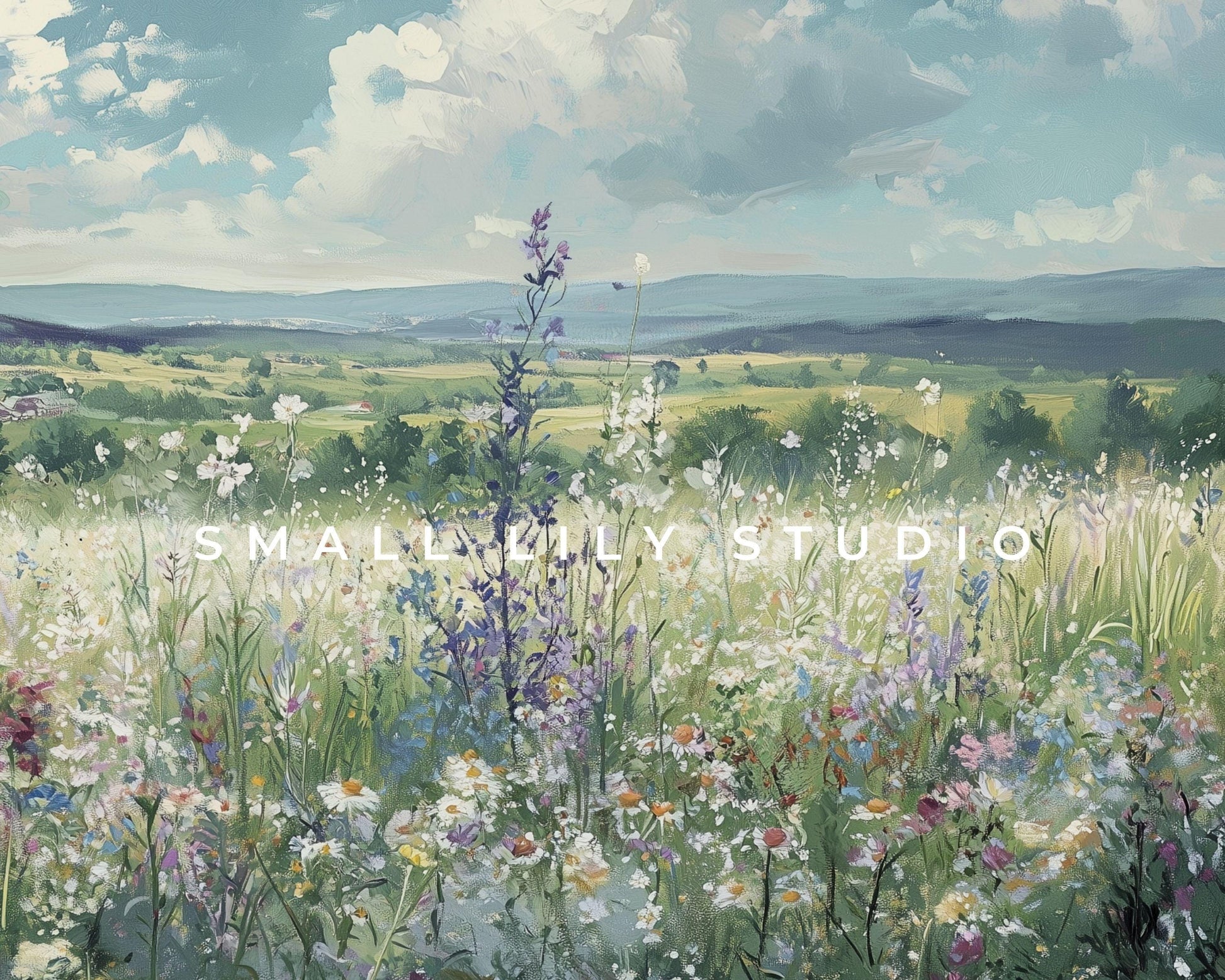 Wildflower Field Frame TV Art