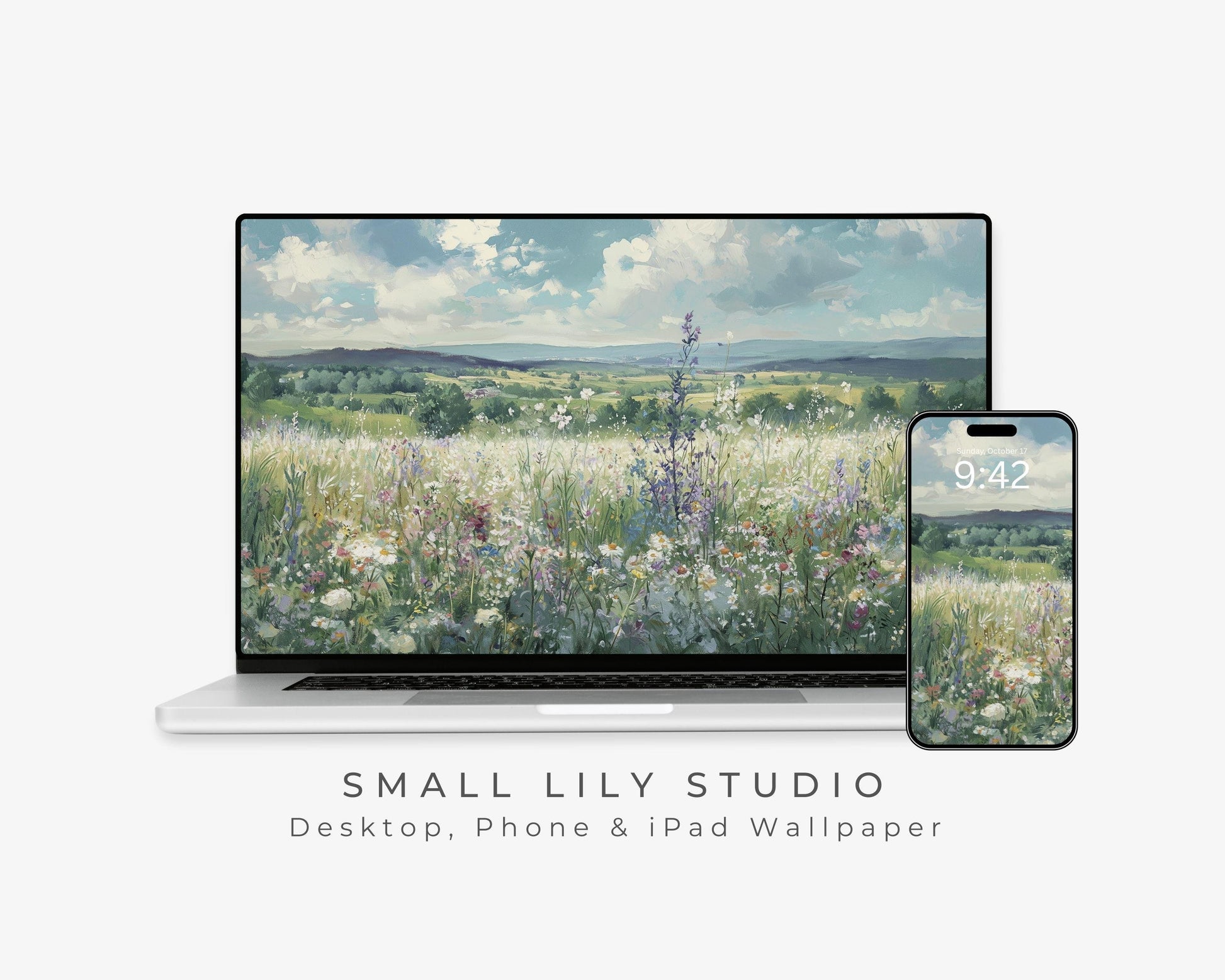 Spring Wildflowers Desktop Wallpaper Set