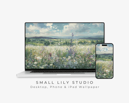 Spring Wildflowers Desktop Wallpaper Set