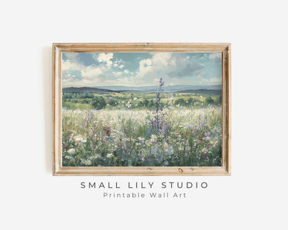 Wildflower Field Printable Wall Art