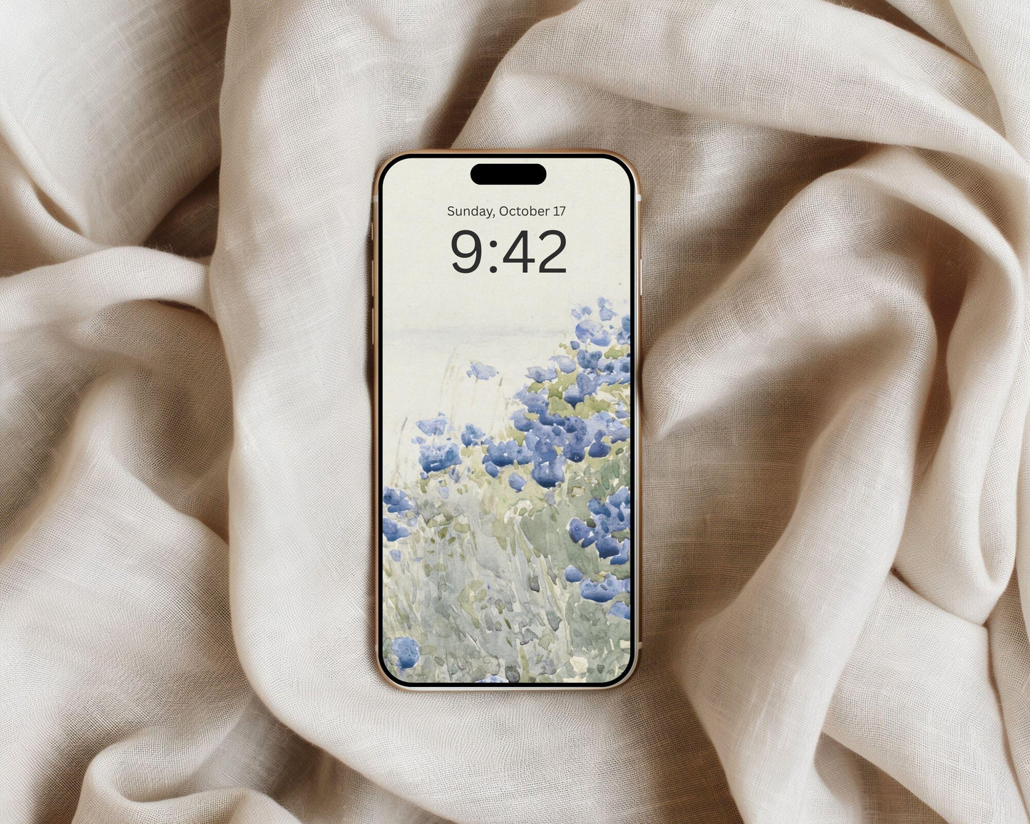 Blue Sage Green Phone Wallpaper