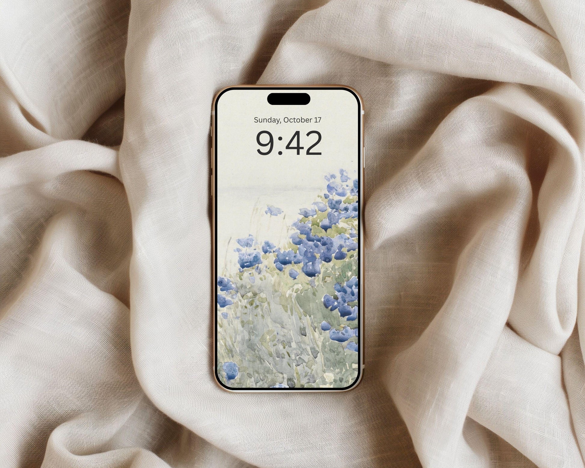 Blue Sage Green Phone Wallpaper