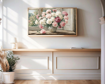 Pink Carnations Frame TV Art