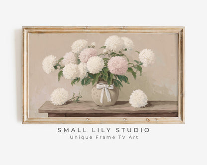 Chrysanthemums Frame TV Art