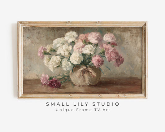 Rustic Flowers Frame TV Art