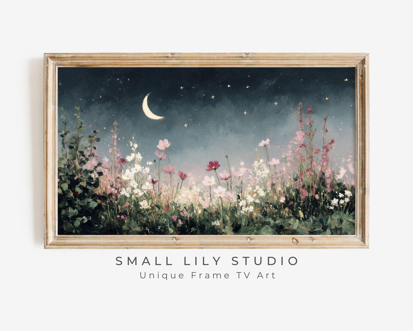 Floral Garden at Dusk Frame TV Art