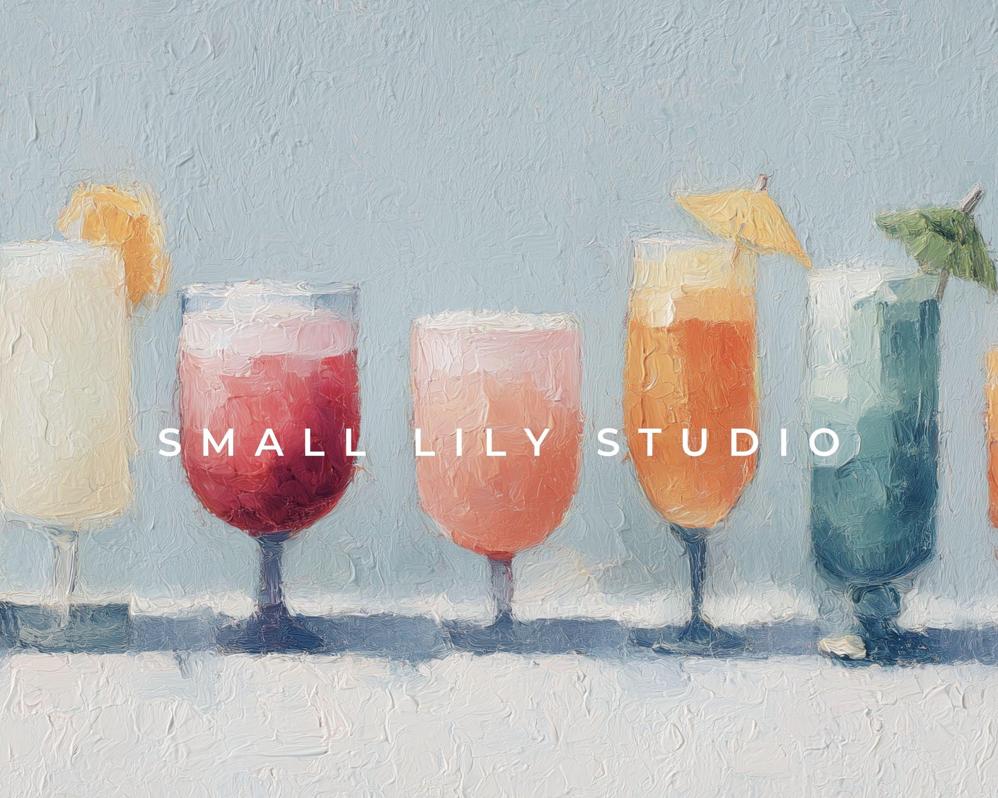 Colorful Cocktails Frame TV Art