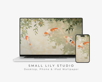 Koi Fish Desktop Wallpaper Set
