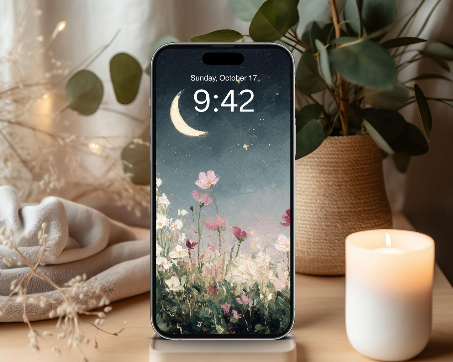 Night Garden Phone Wallpaper