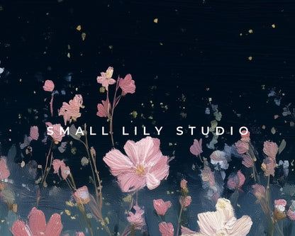 Garden at Night Phone Wallpaper