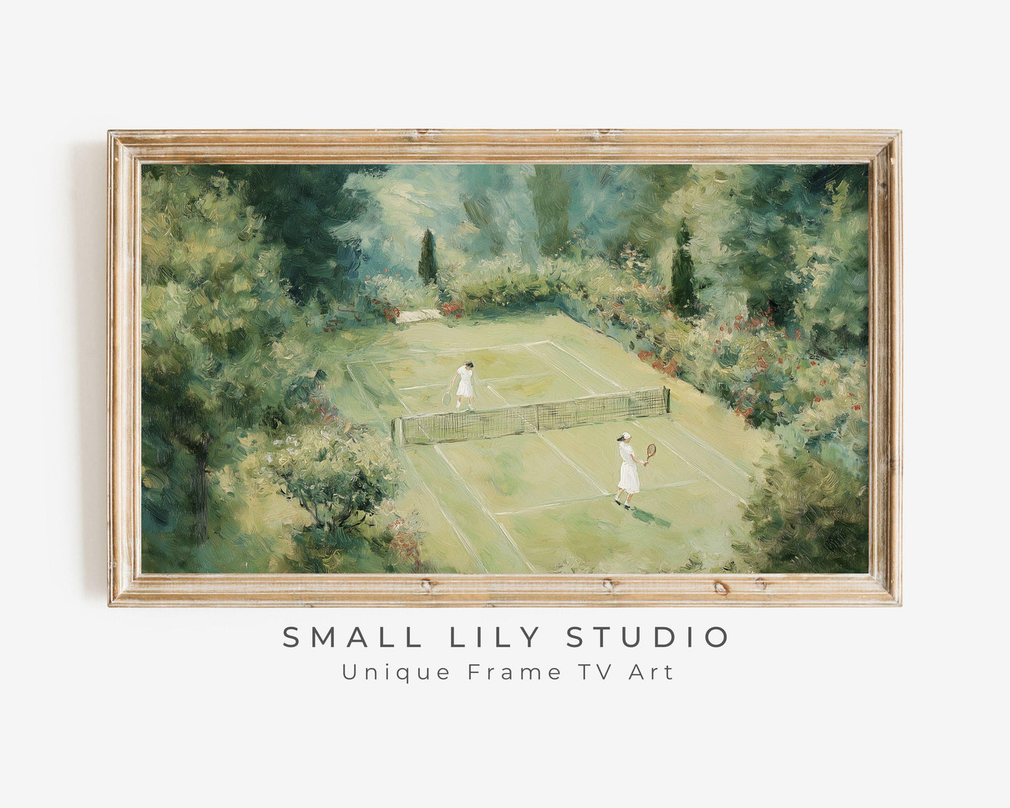 Tennis Match Frame TV Art