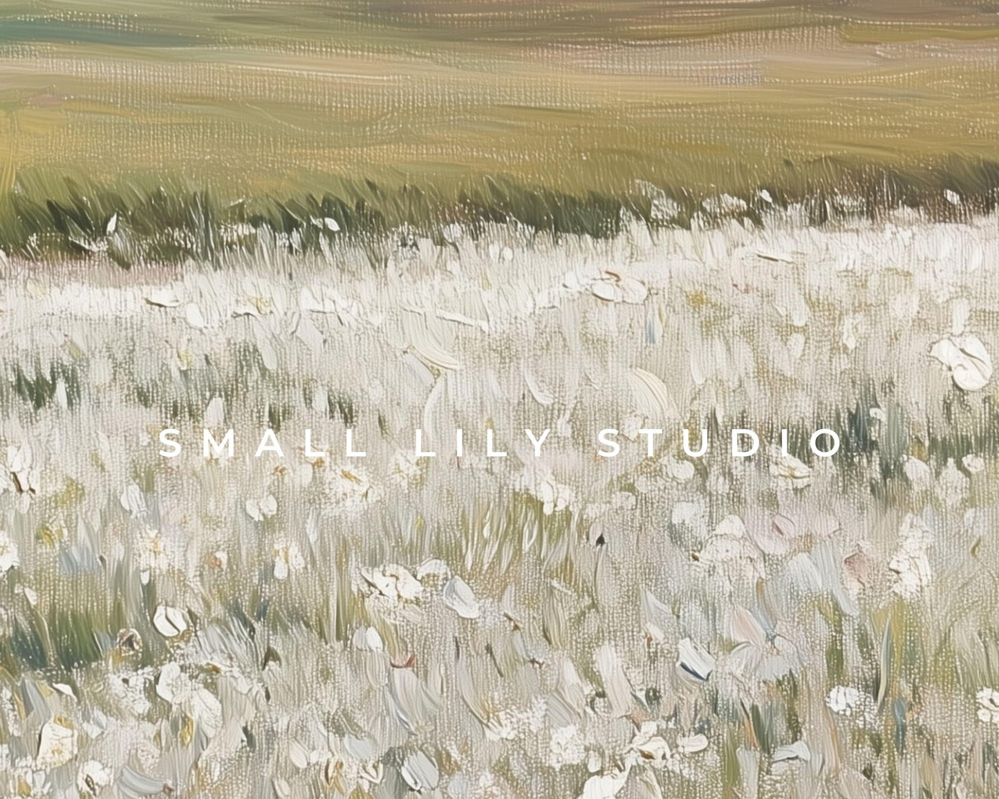 White Floral Landscape Phone Wallpaper