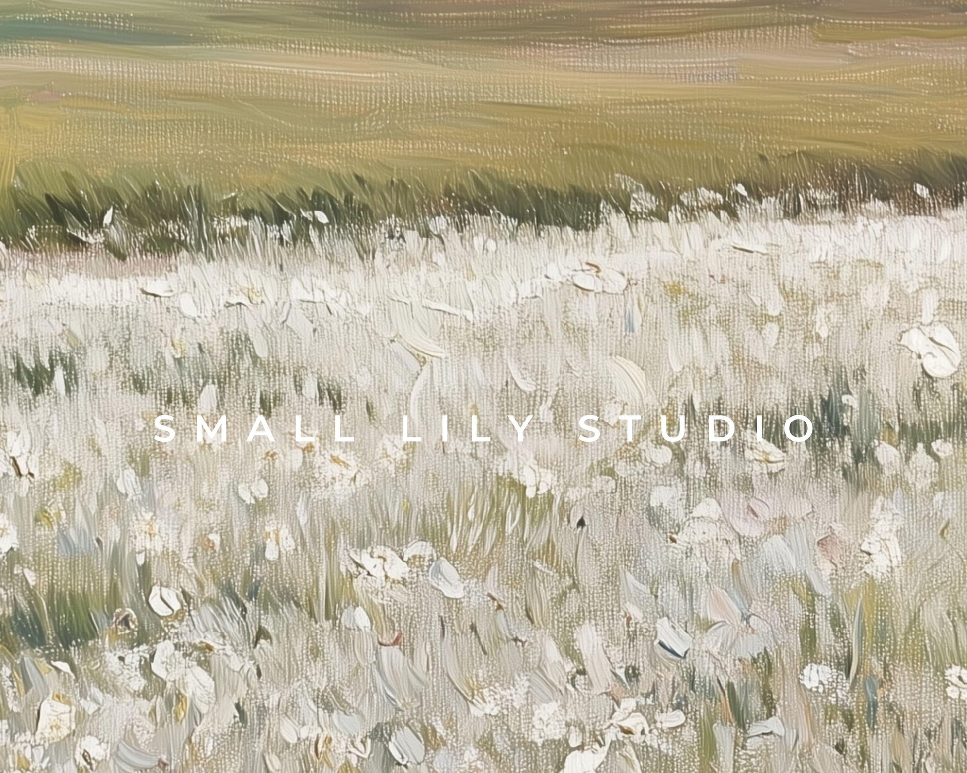 White Floral Landscape Phone Wallpaper