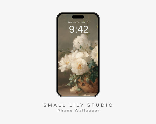 Moody Flowers Phone Wallpaper