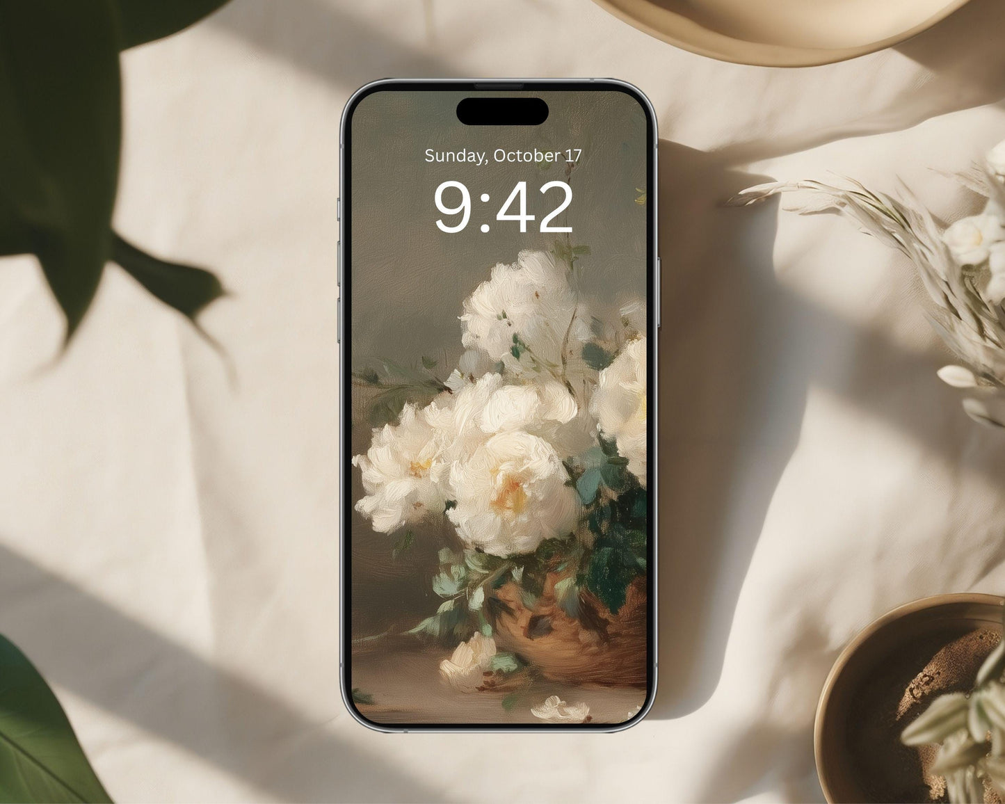 Moody Flowers Phone Wallpaper