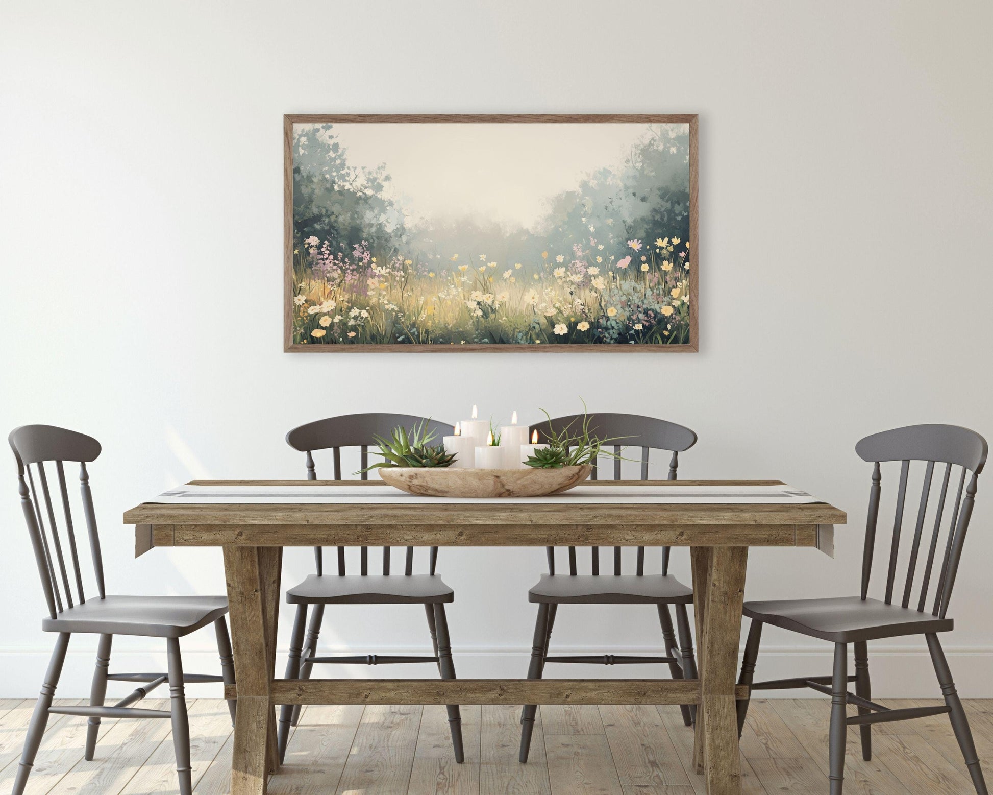 Yellow Wildflowers Frame TV Art