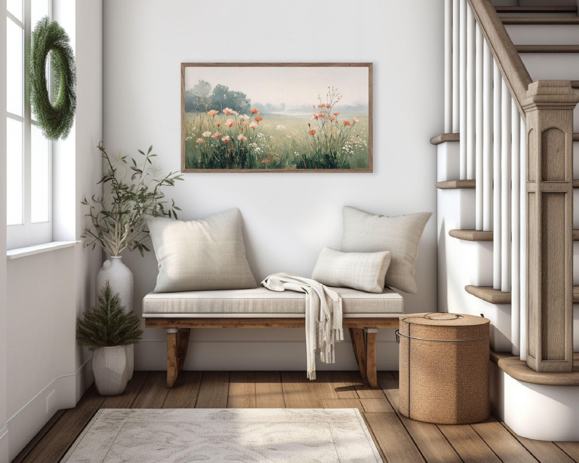 Red Poppies Frame TV Art