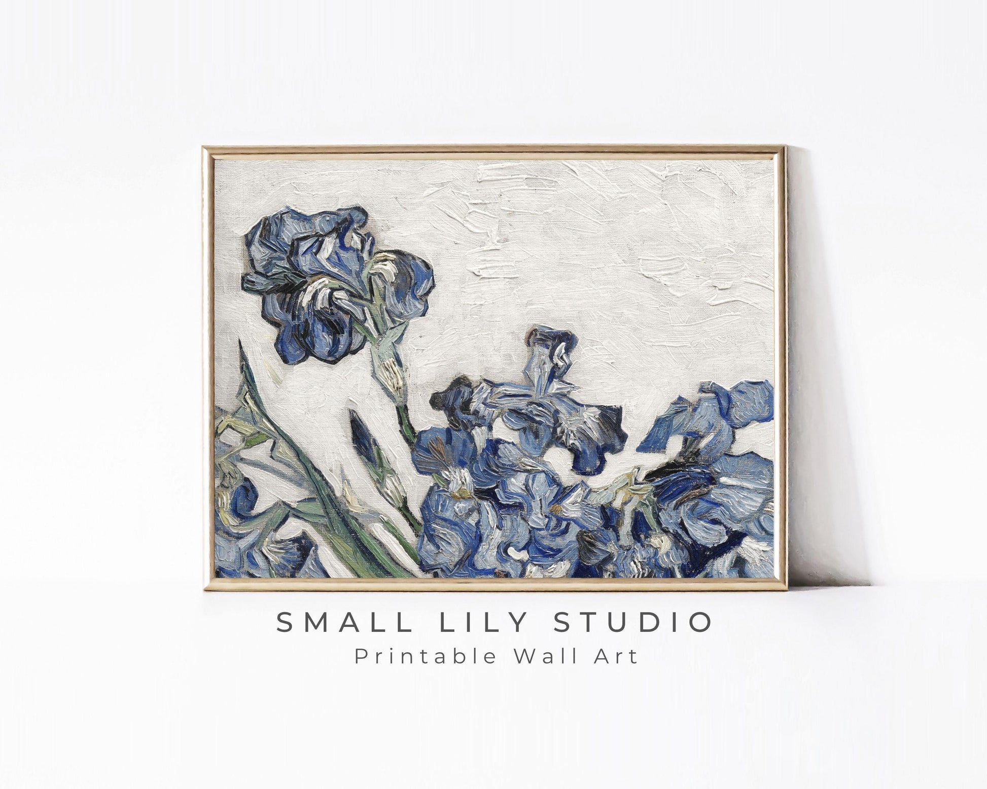 Vintage Irises Printable Wall Art