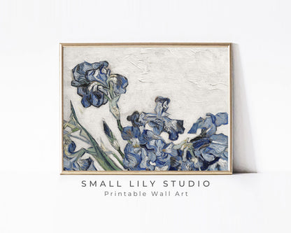 Vintage Irises Printable Wall Art