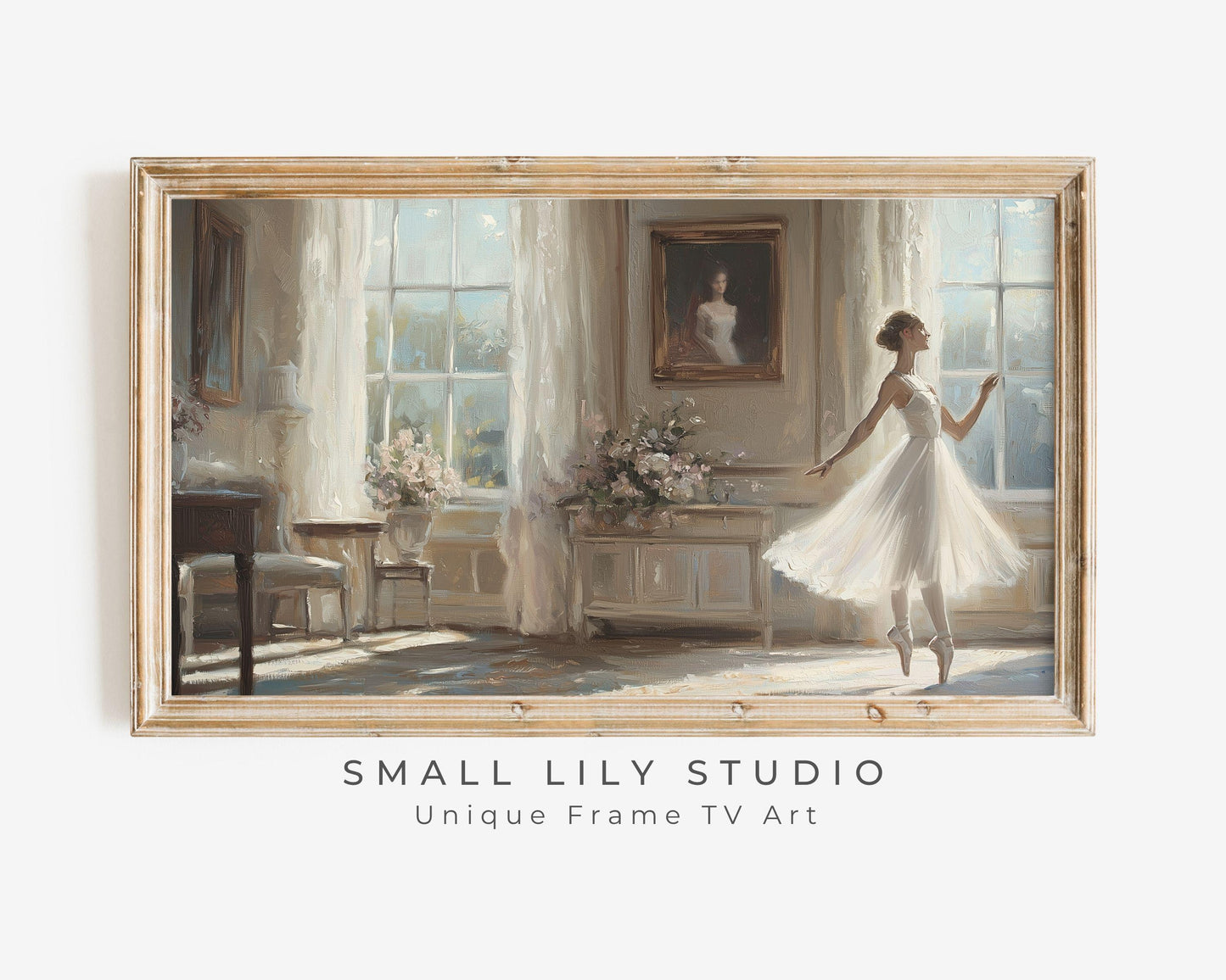Ballerina Dancing Frame TV Art