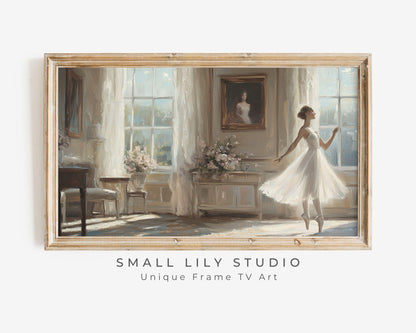 Ballerina Dancing Frame TV Art